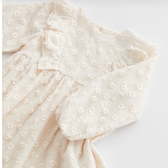 NWT ZARA EMBROIDERED DRESS WITH TULLE - Picture 3 of 3